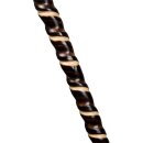 Naturwurzel geflammt mit Doppelspirale und Lederschlaufe XXL 110 cm
