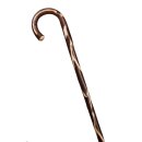 Rundhaken-Stock braun durchschliffen 84 cm
