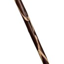 Rundhaken-Stock braun durchschliffen 84 cm