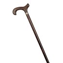 Krankenstock mit Derbygriff kieselgrau mit Ring 84 cm