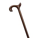 Krankenstock mit Anatomischem Griff rechts, Holzstock in braun 96 cm