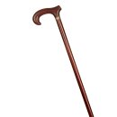 Spazier- und exklusiv Stock Derby mit Lederüberzug braun 84 cm