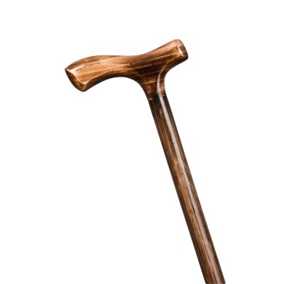 Krankenstock mit Fritzgriff geflammt 90 cm