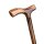 Krankenstock mit Fritzgriff geflammt 90 cm