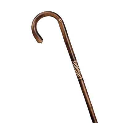 Rundhaken-Stock Inka geflammt 94 cm