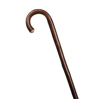 Rundhaken-Stock in braun 80 cm