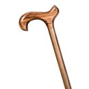 Krankenstock mit Derbygriff geflammt 94 cm