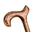 Krankenstock mit Derbygriff geflammt 94 cm
