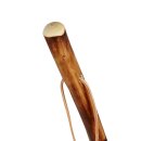 Marschierer / Pilgerstab geflammt Bambus imitiert mit Lederschlaufe bis 170 cm