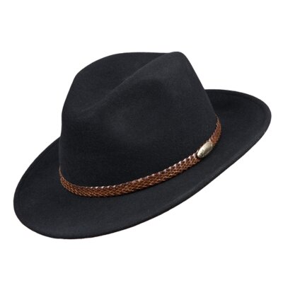 Wanderhut in Schwarz 55 cm