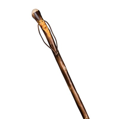 Naturwurzel geschnitzter Wurzelmann mit Lederschlaufe XXL 115 cm