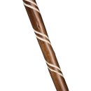 Naturwurzel geflammt gedreht mit Lederschlaufe 98 cm